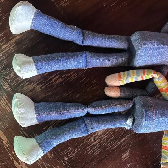 Vintage 1973 Mattel Jibby & Jimmy Jeaner Dolls With Denim Outfits - Picture 11 of 11